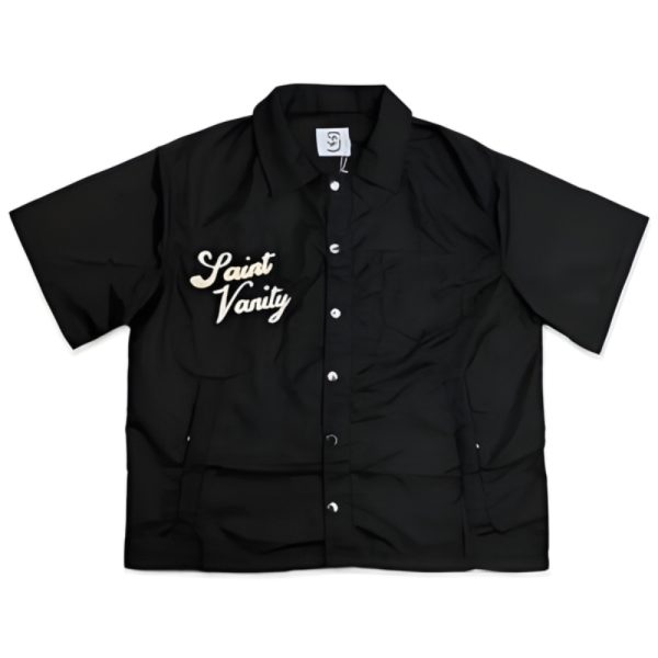 Black Saint Vanity Button Up Nylon T Shirt