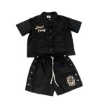 Black Saint Vanity Nylon Short Set