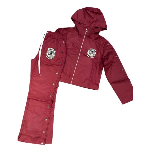 Burgundy Saint Vanity Nylon Track Set