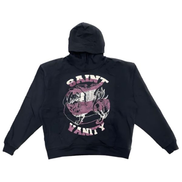 Classic-Saint-Vanity-Hoodie-in-Black-Burgundy