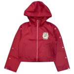 Maroon Saint Vanity Nylon Hooded Track Jacket