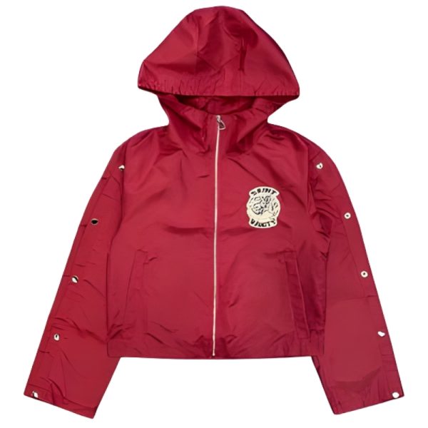 Maroon Saint Vanity Nylon Hooded Track Jacket