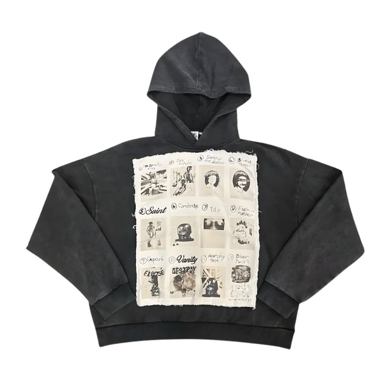 Saint Vanity Black Hoodie Sex Pistols Inspired Saint Vanity Black Hoodie Sex Pistols Inspired