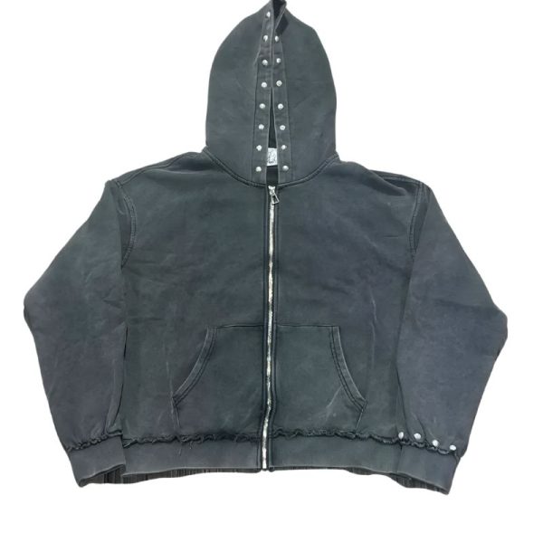 Saint-Vanity-Black-Studded-Zip-Hoodie-Streetwear