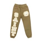 Saint Vanity Logo Sweatpants Tan