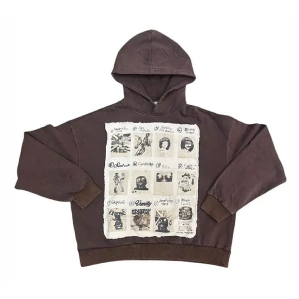 Saint-Vanity-Sex-Pistols-Hoodie-Brown